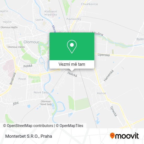 Monterbet S.R.O. mapa
