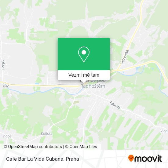 Cafe Bar La Vida Cubana mapa
