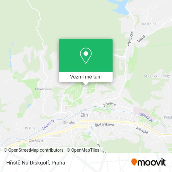 Hřiště Na Diskgolf mapa
