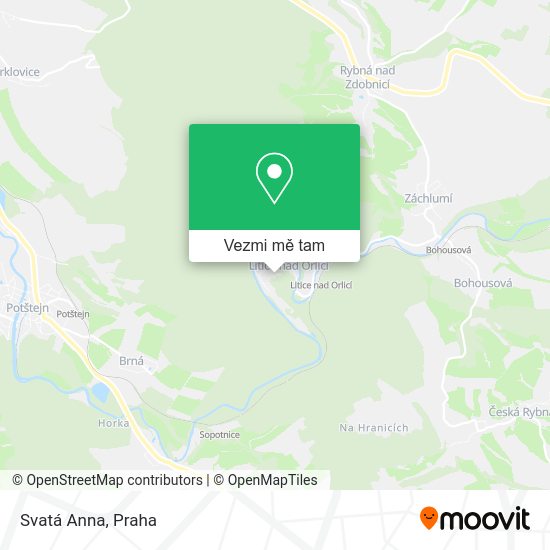 Svatá Anna mapa