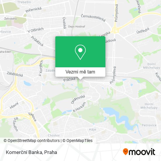 Komerční Banka mapa