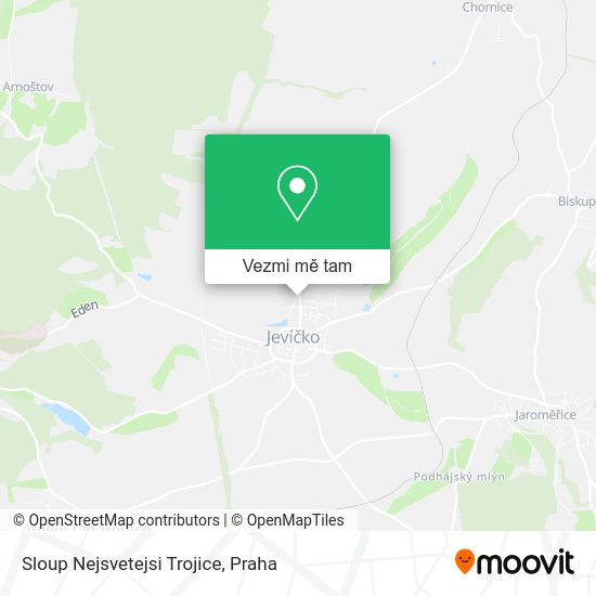 Sloup Nejsvetejsi Trojice mapa