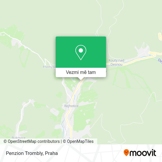 Penzion Trombly mapa