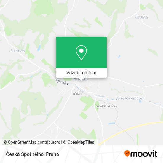 Česká Spořitelna mapa