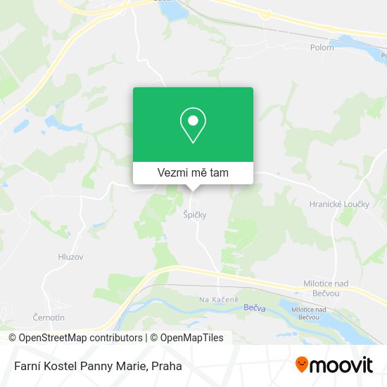 Farní Kostel Panny Marie mapa