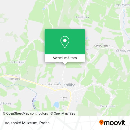 Vojenské Muzeum mapa