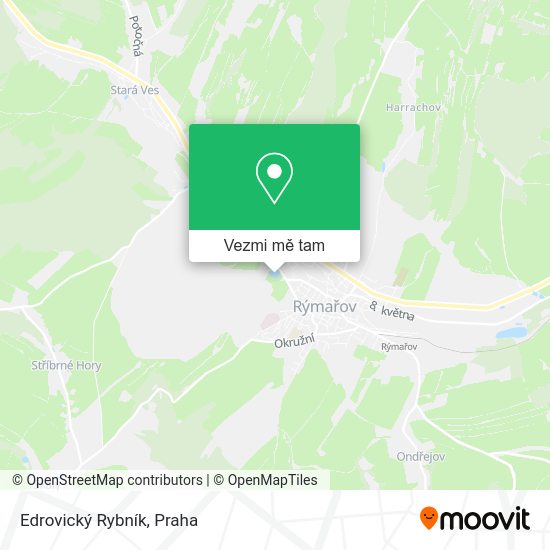 Edrovický Rybník mapa