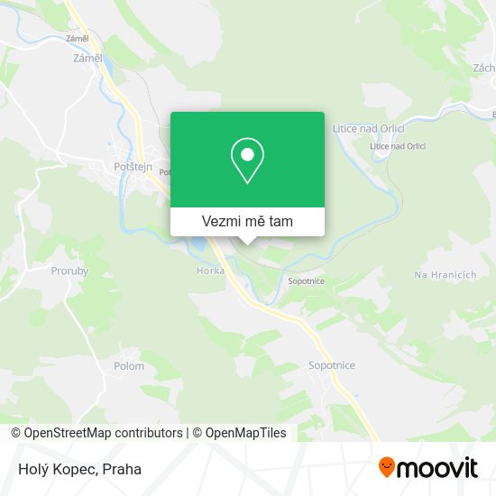 Holý Kopec mapa