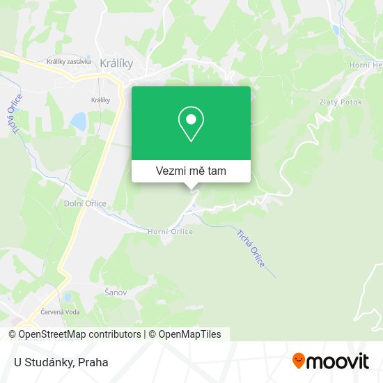 U Studánky mapa