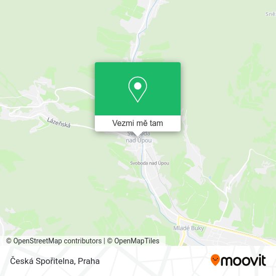 Česká Spořitelna mapa