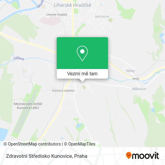 Zdravotní Středisko Kunovice mapa