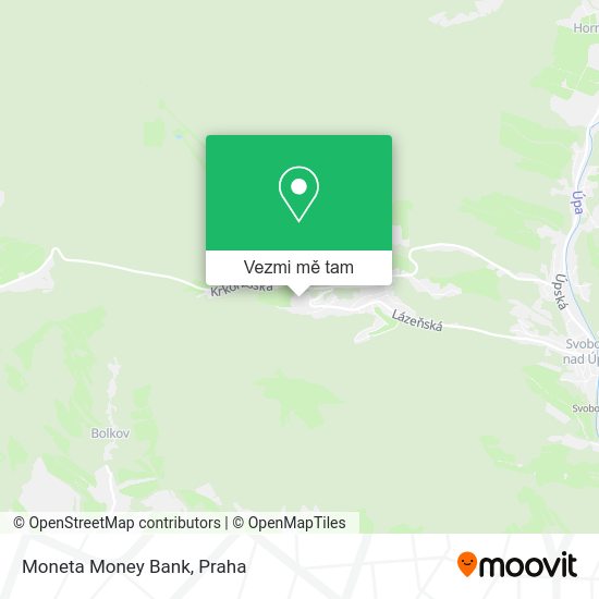 Moneta Money Bank mapa