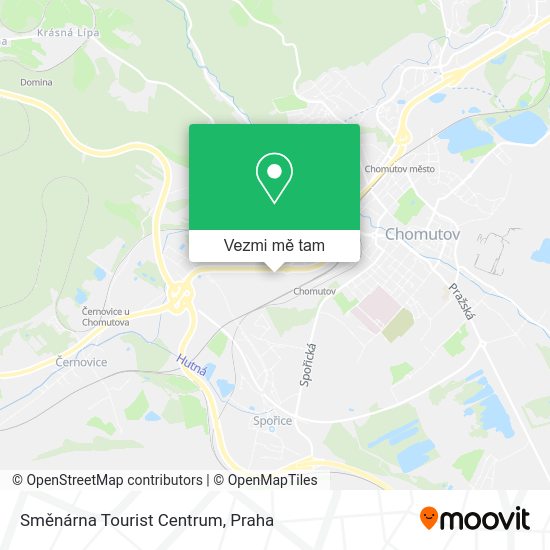 Směnárna Tourist Centrum mapa