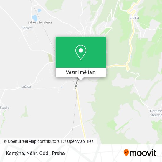 Kantýna, Náhr. Odd. mapa