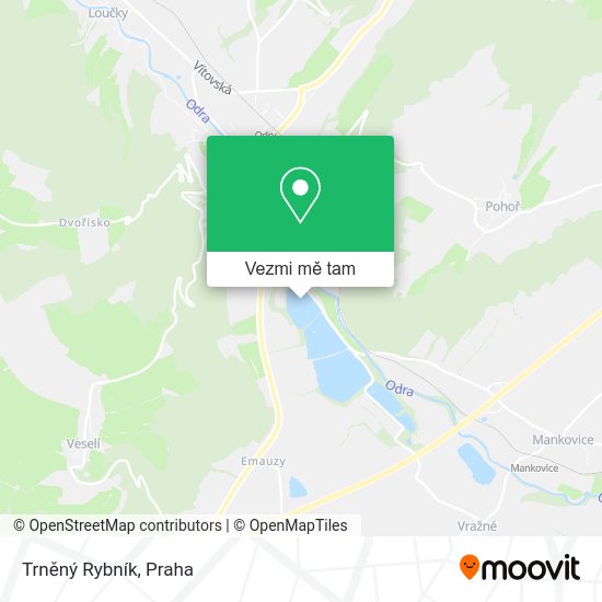 Trněný Rybník mapa