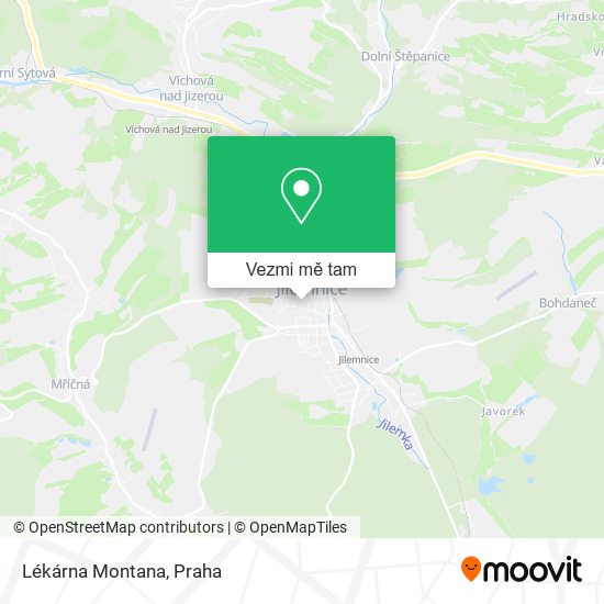 Lékárna Montana mapa