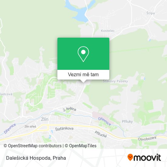 Dalešická Hospoda mapa