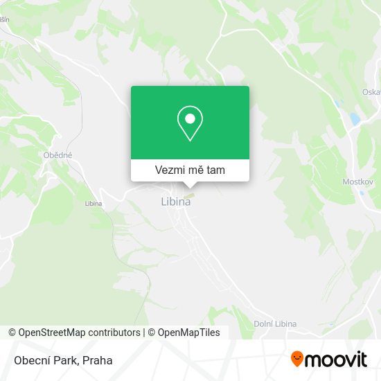 Obecní Park mapa
