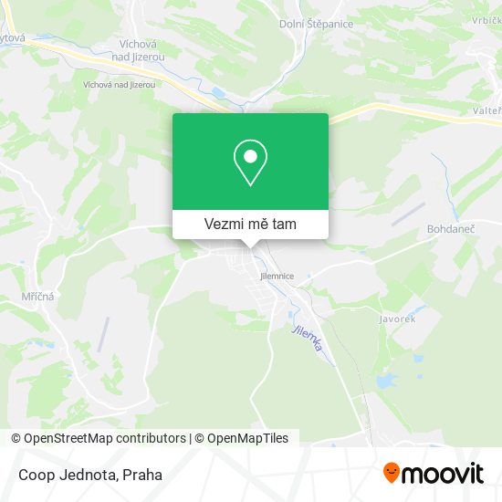 Coop Jednota mapa