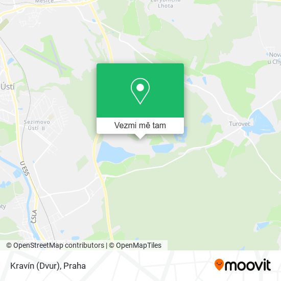 Kravín (Dvur) mapa
