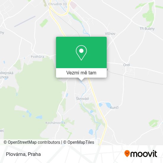 Plovárna mapa