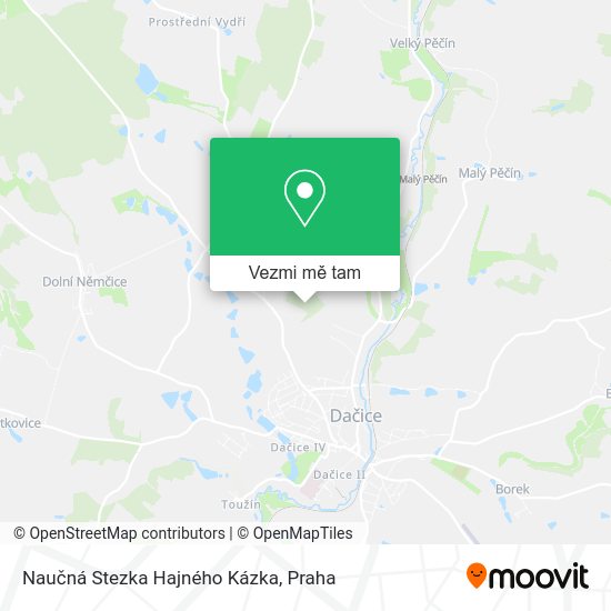 Naučná Stezka Hajného Kázka mapa