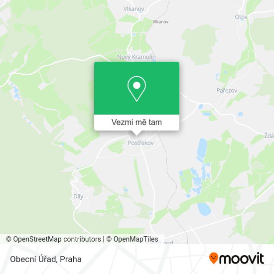 Obecní Úřad mapa