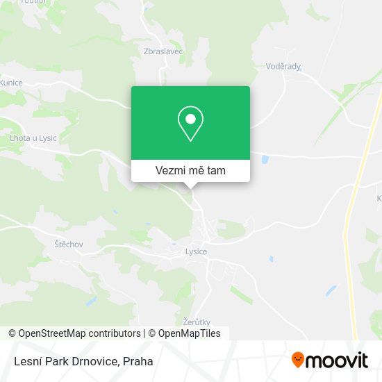 Lesní Park Drnovice mapa