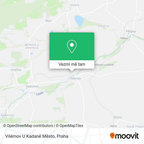 Vilémov U Kadaně Město mapa