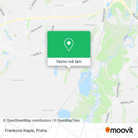 Frankova Kaple mapa