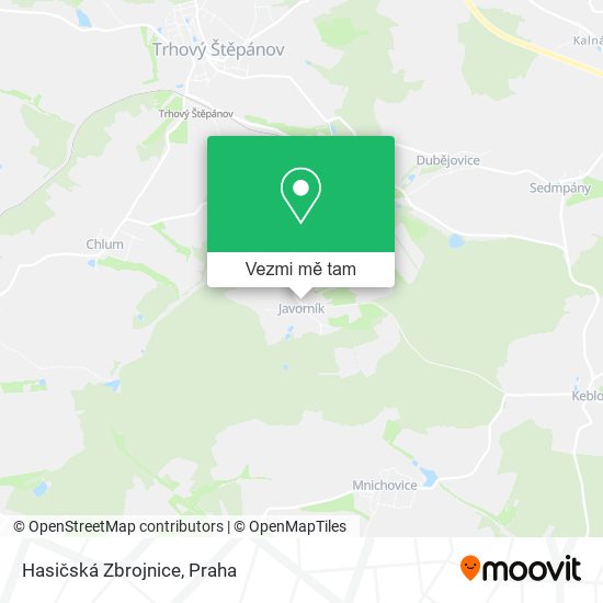 Hasičská Zbrojnice mapa