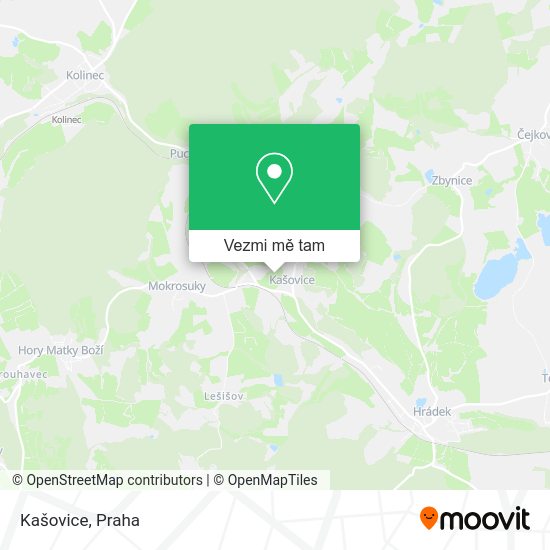 Kašovice mapa
