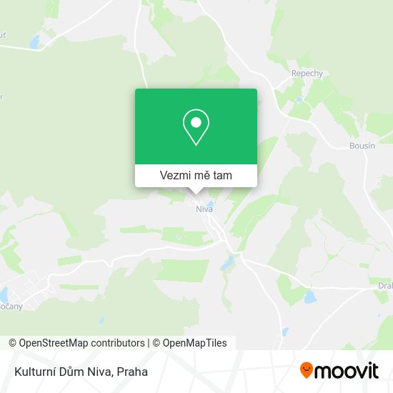 Kulturní Dům Niva mapa