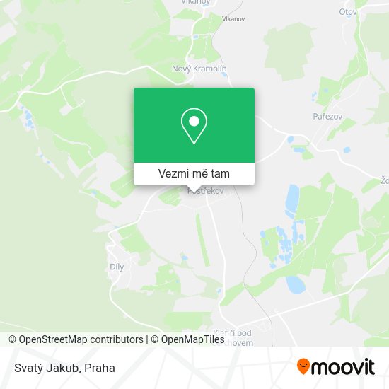 Svatý Jakub mapa