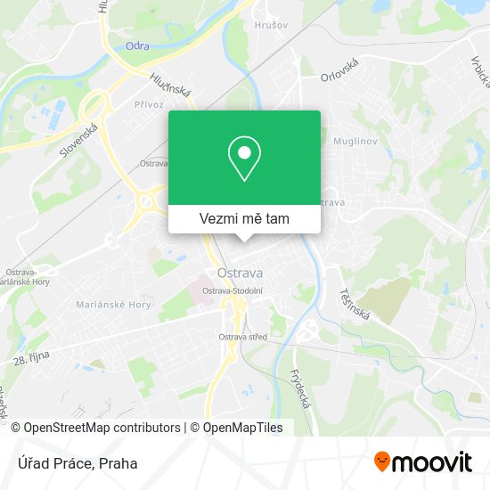 Úřad Práce mapa
