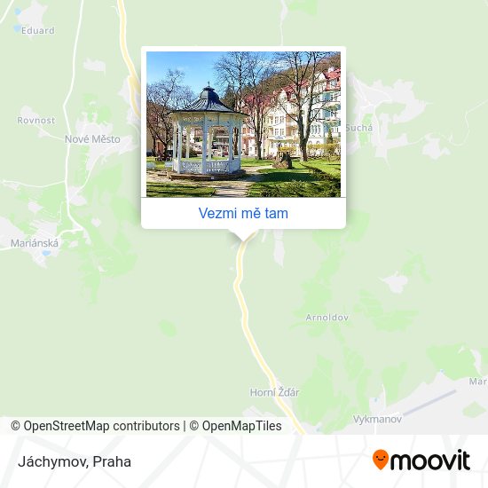 Jáchymov mapa