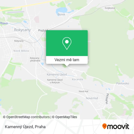 Kamenný Újezd mapa