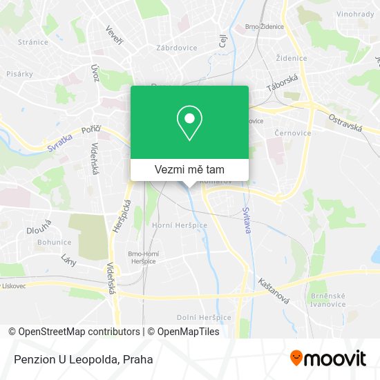 Penzion U Leopolda mapa