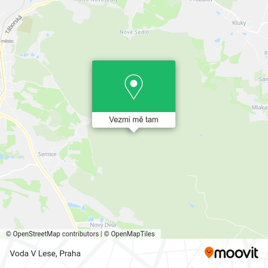 Voda V Lese mapa