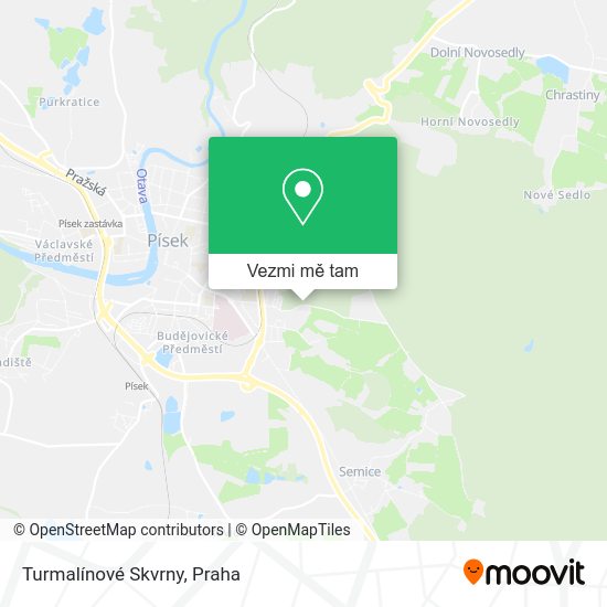 Turmalínové Skvrny mapa