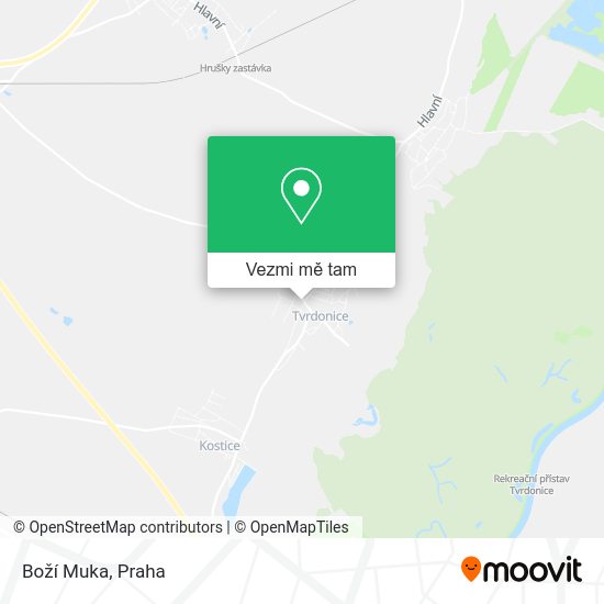 Boží Muka mapa