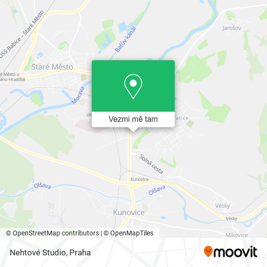 Nehtové Studio mapa