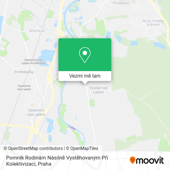 Pomník Rodinám Násilně Vystěhovaným Při Kolektivizaci mapa