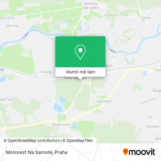 Motorest Na Samotě mapa
