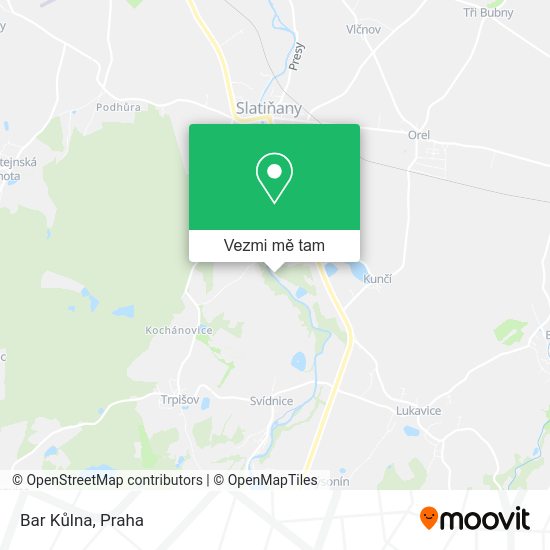 Bar Kůlna mapa