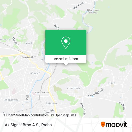 Ak Signal Brno A.S. mapa