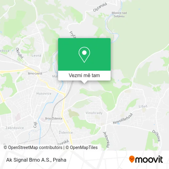 Ak Signal Brno A.S. mapa