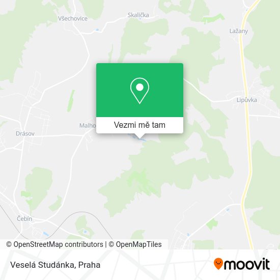 Veselá Studánka mapa