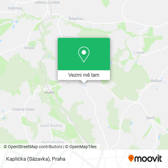 Kaplička (Sázavka) mapa
