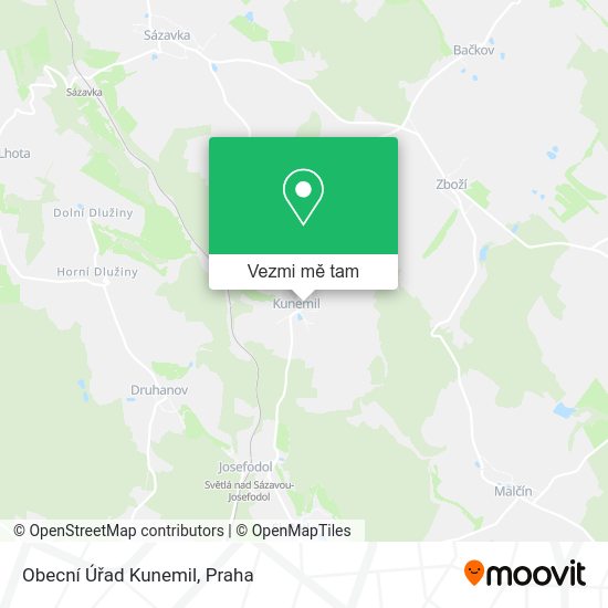Obecní Úřad Kunemil mapa